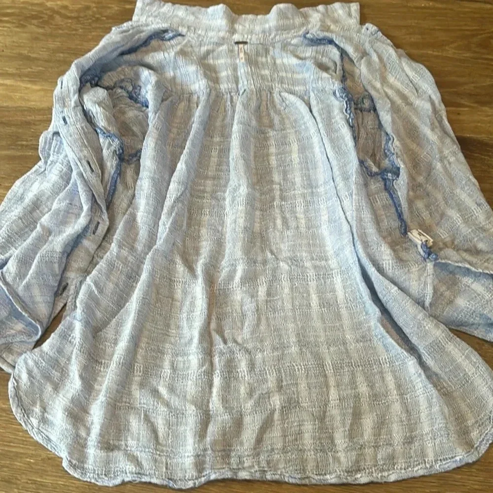 Free People Womens Sz xs/tp Button Down Shirt/top